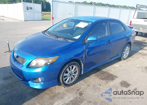 2009 Toyota Corolla S z USA, uszkodzony, nr VIN 2T1BU40E89C047960